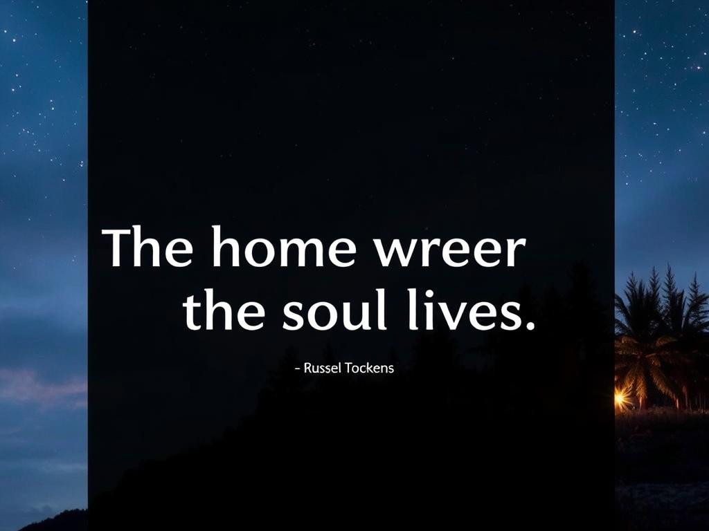 Цитаты о доме где живет душа